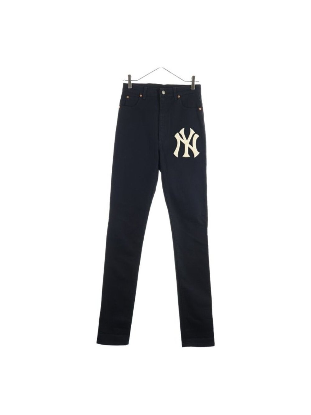 Gucci New York Yankees Denim Pants Black Jeans